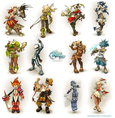 wakfu personnage|Classes